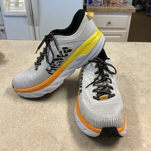 Hoka Bondi 7 Running Shoes Men’s SZ 12.5 Nimbus Cloud - Radiant Yellow